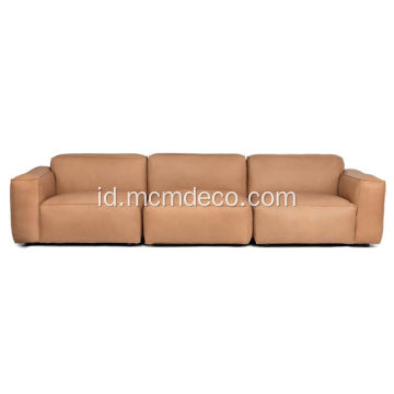 Solae Canyon Tan Leather Sofa